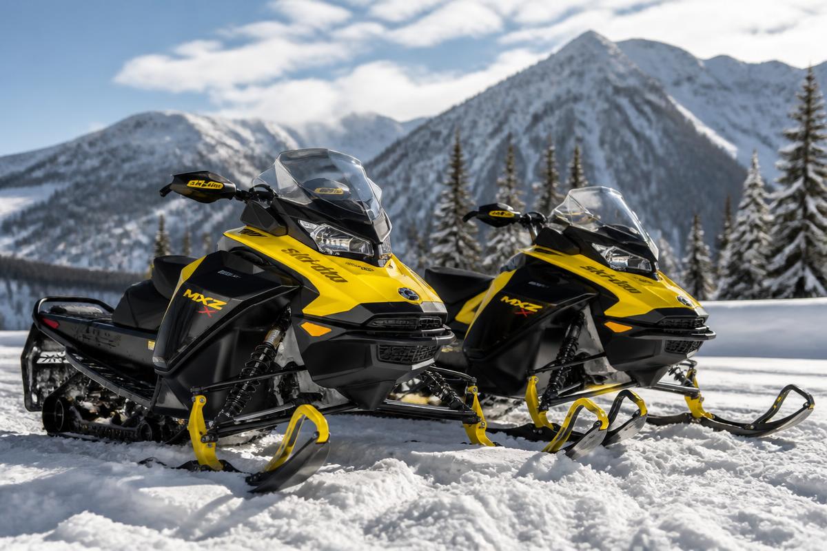 Snowmobiles available to rent from Adrenaline Outdoors
